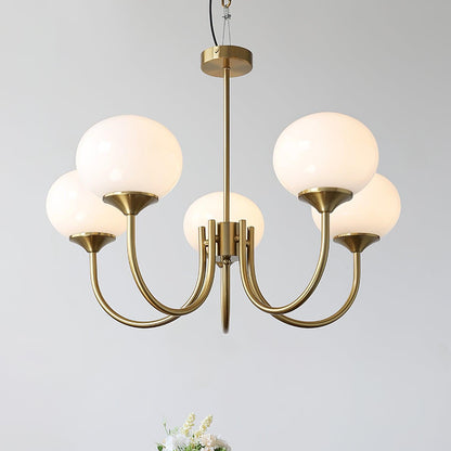 Marshmallow Glass Chandelier