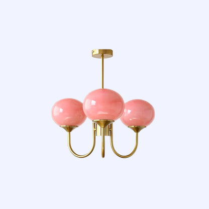 Marshmallow Glass Chandelier