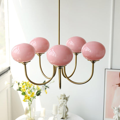 Marshmallow Glass Chandelier
