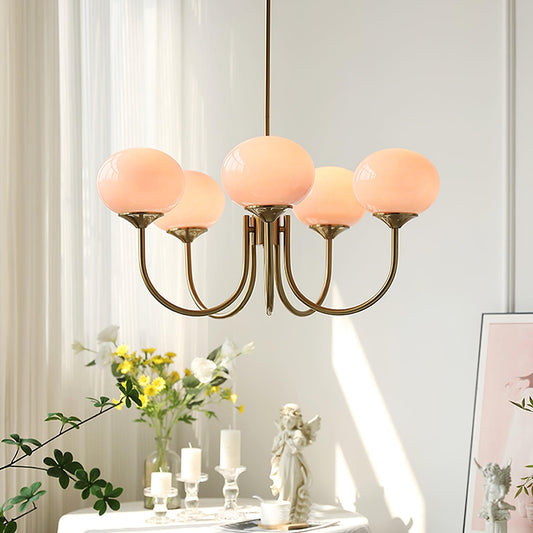 Marshmallow Glass Chandelier