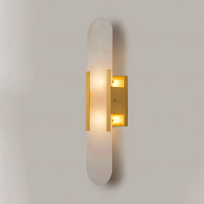 Elongated Alabaster Wall Lamp