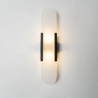 Elongated Alabaster Wall Lamp