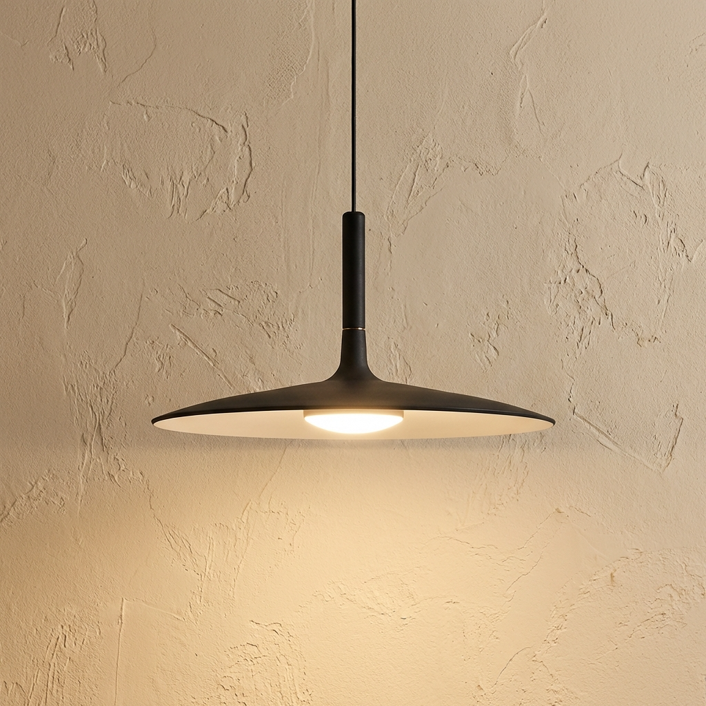 Minimal Nordic Flat Pendant Light