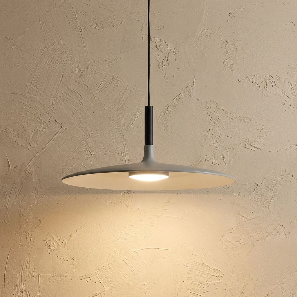 Minimal Nordic Flat Pendant Light