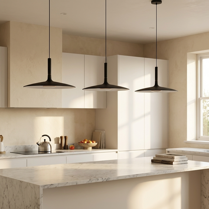 Minimal Nordic Flat Pendant Light