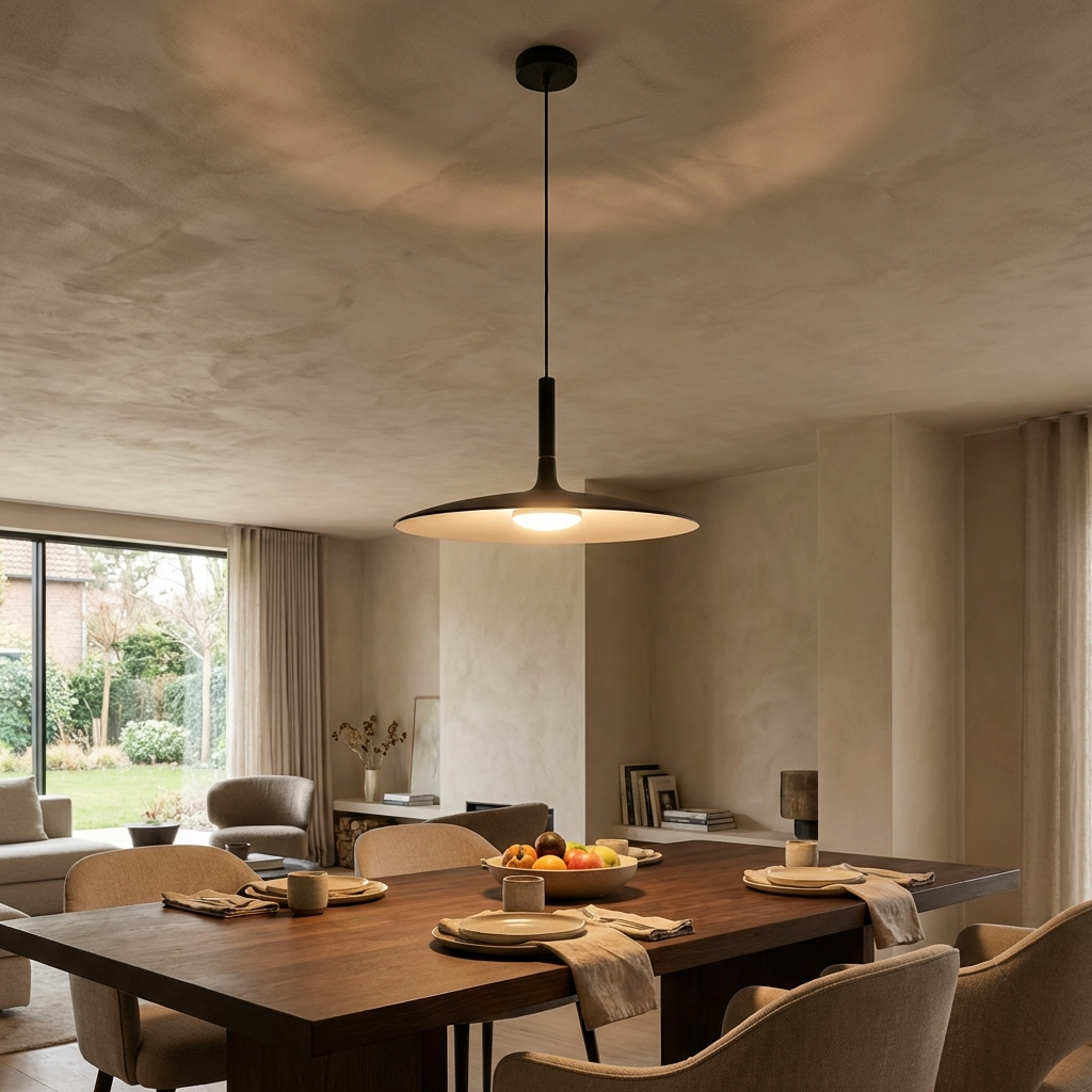 Minimal Nordic Flat Pendant Light