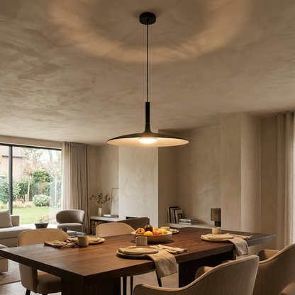 Minimal Nordic Flat Pendant Light