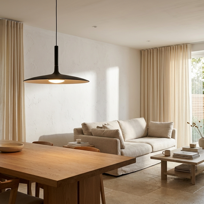 Minimal Nordic Flat Pendant Light
