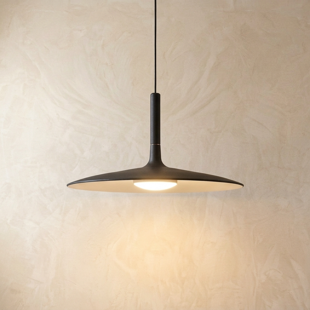 Minimal Nordic Flat Pendant Light
