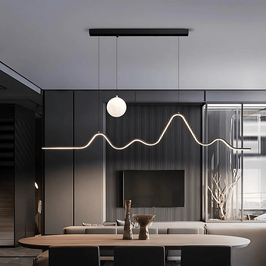 Minimalist Wave LED Dining Pendant