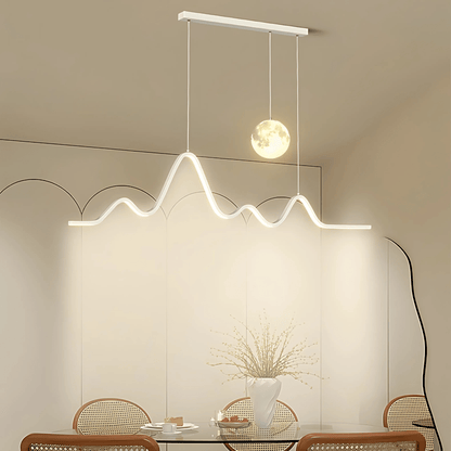 Minimalist Wave LED Dining Pendant