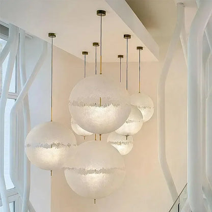 Modern Frosted Glass Ball Pendant Light