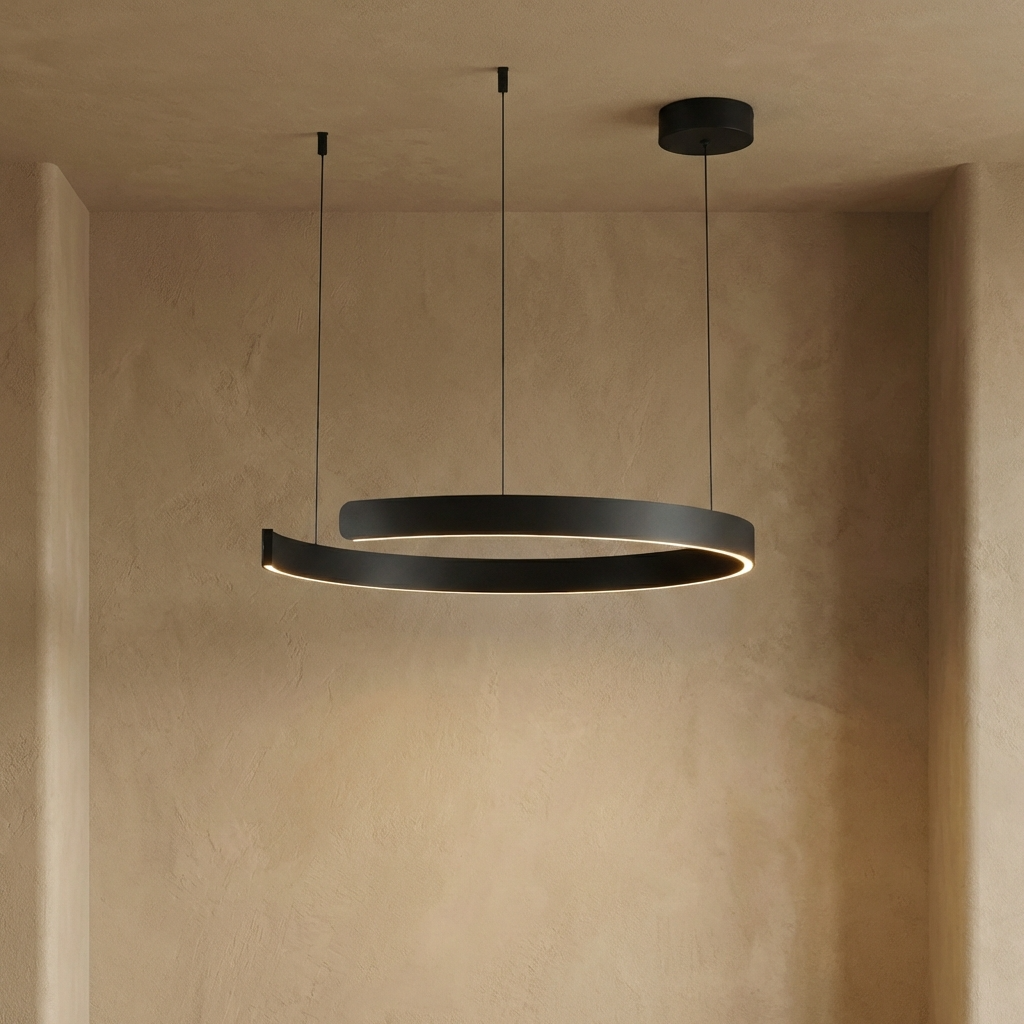 Modern Circular Ring Pendant Light