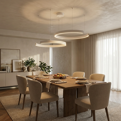 Modern Circular Ring Pendant Light