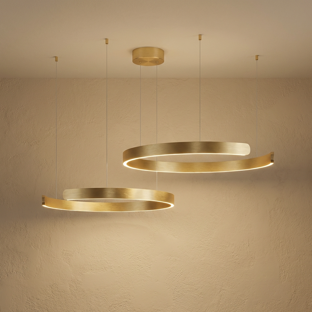Modern Circular Ring Pendant Light