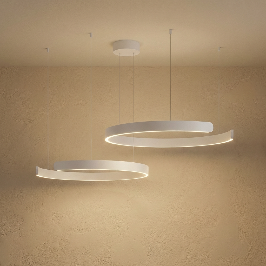Modern Circular Ring Pendant Light