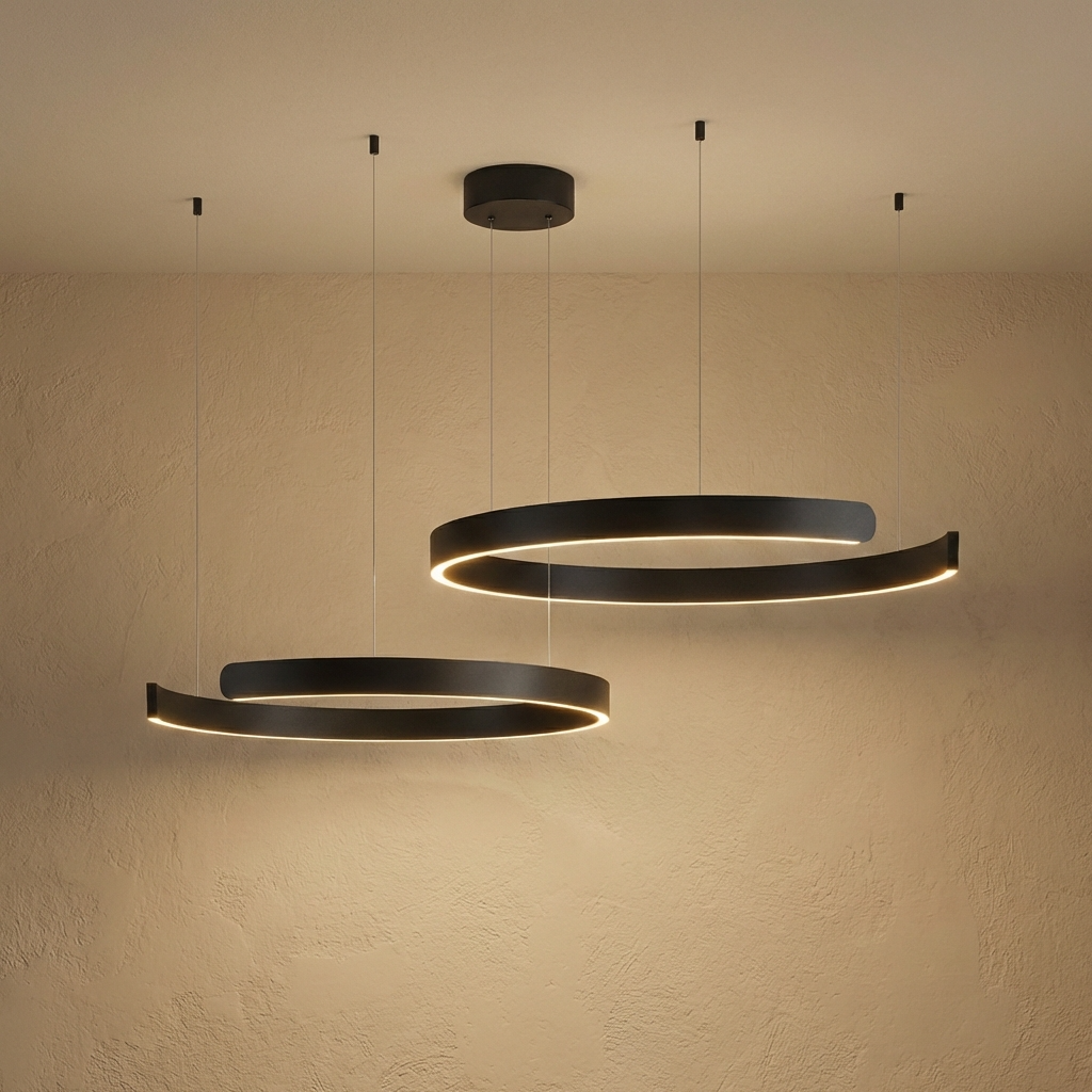 Modern Circular Ring Pendant Light