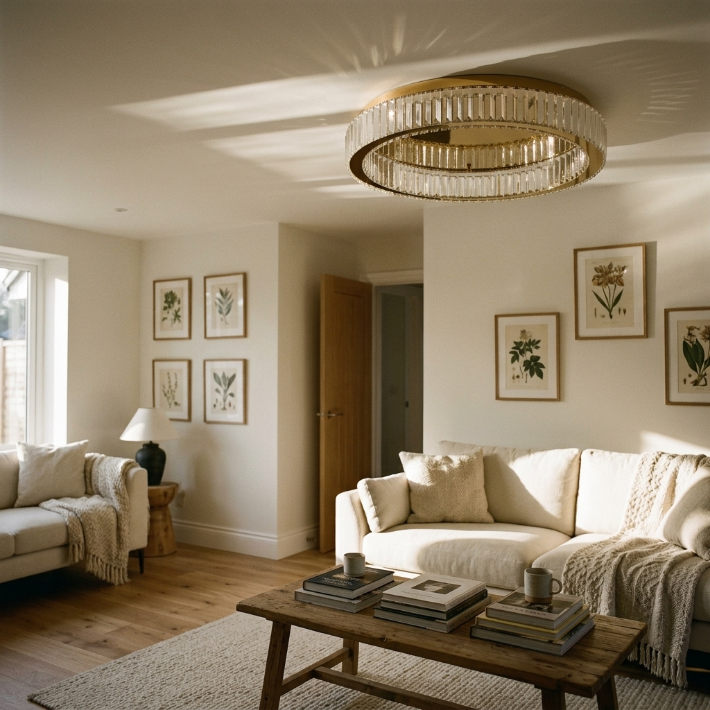 Modern Crystal Circle LED Chandelier