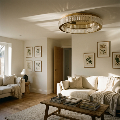 Modern Crystal Circle LED Chandelier