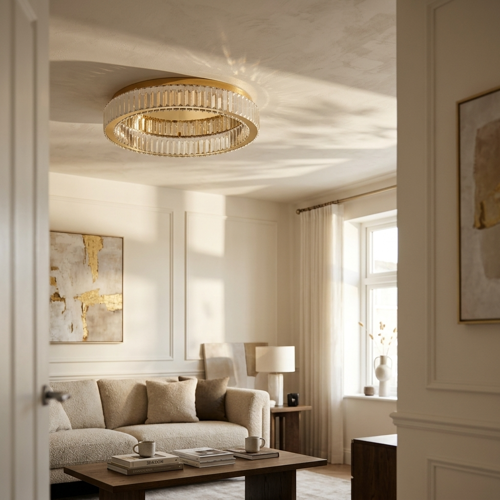 Modern Crystal Circle LED Chandelier