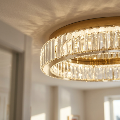 Modern Crystal Circle LED Chandelier