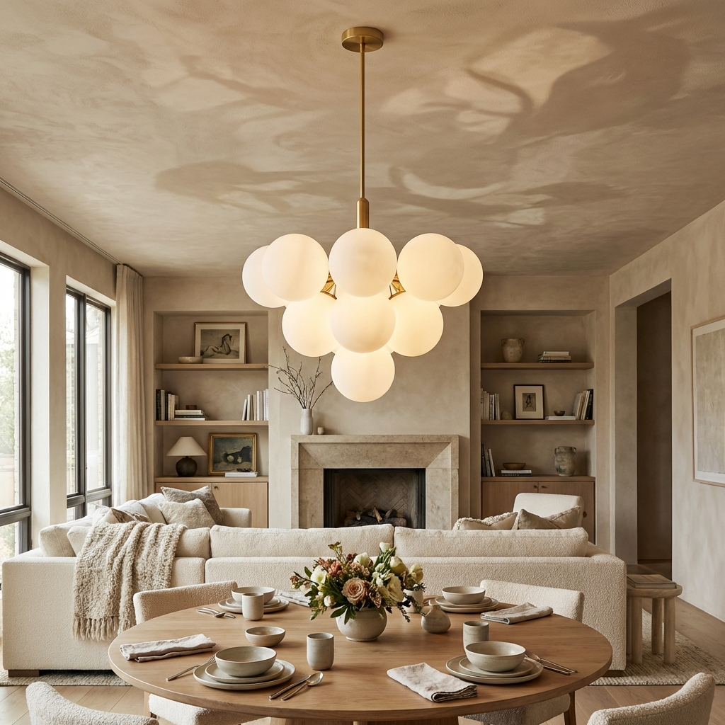 Modern Glass Ball Luxury Chandelier
