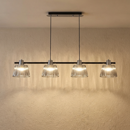 Modern Grey Glass Pendant Light