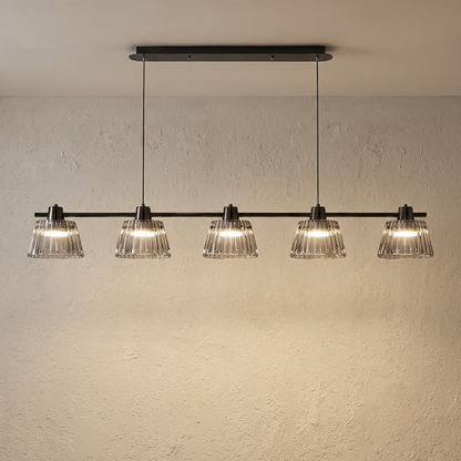 Modern Grey Glass Pendant Light