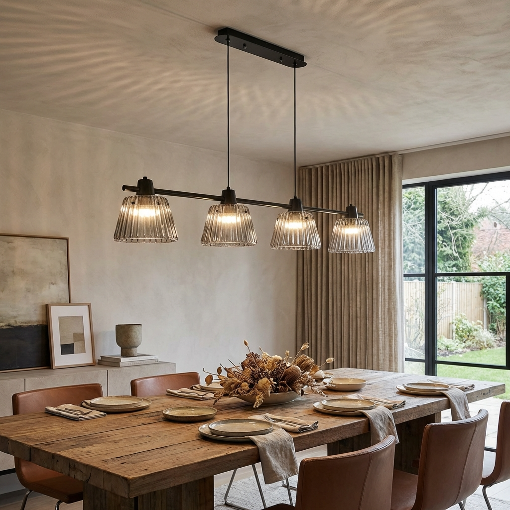 Modern Grey Glass Pendant Light