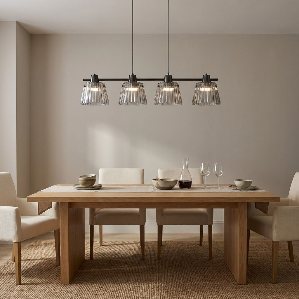 Modern Grey Glass Pendant Light