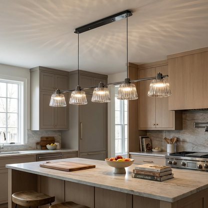 Modern Grey Glass Pendant Light