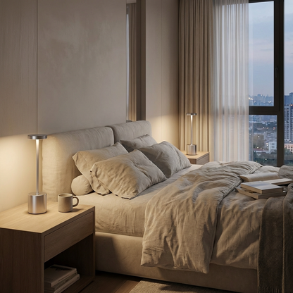 Modern Metal Portable LED Table Lamp