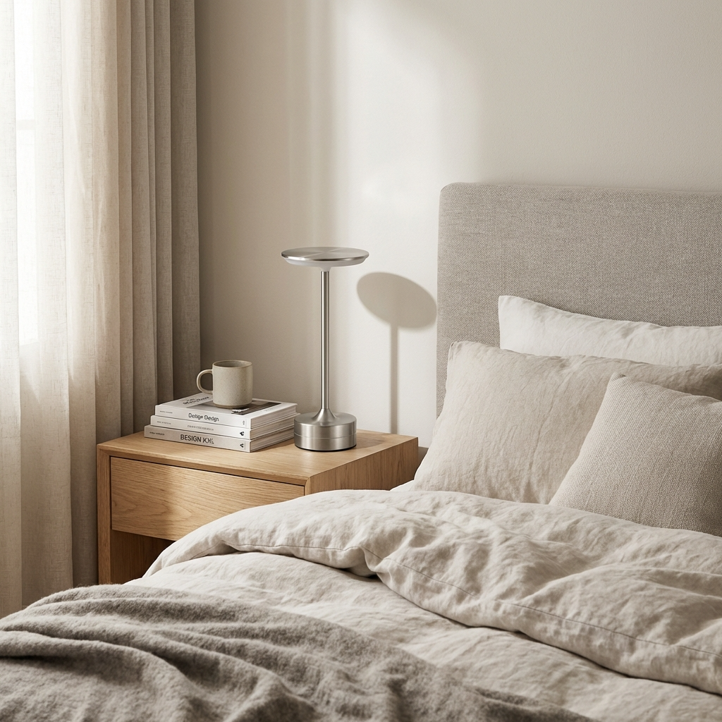 Modern Metal Portable Table Lamp