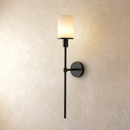 Natural Alabaster Column Wall Light