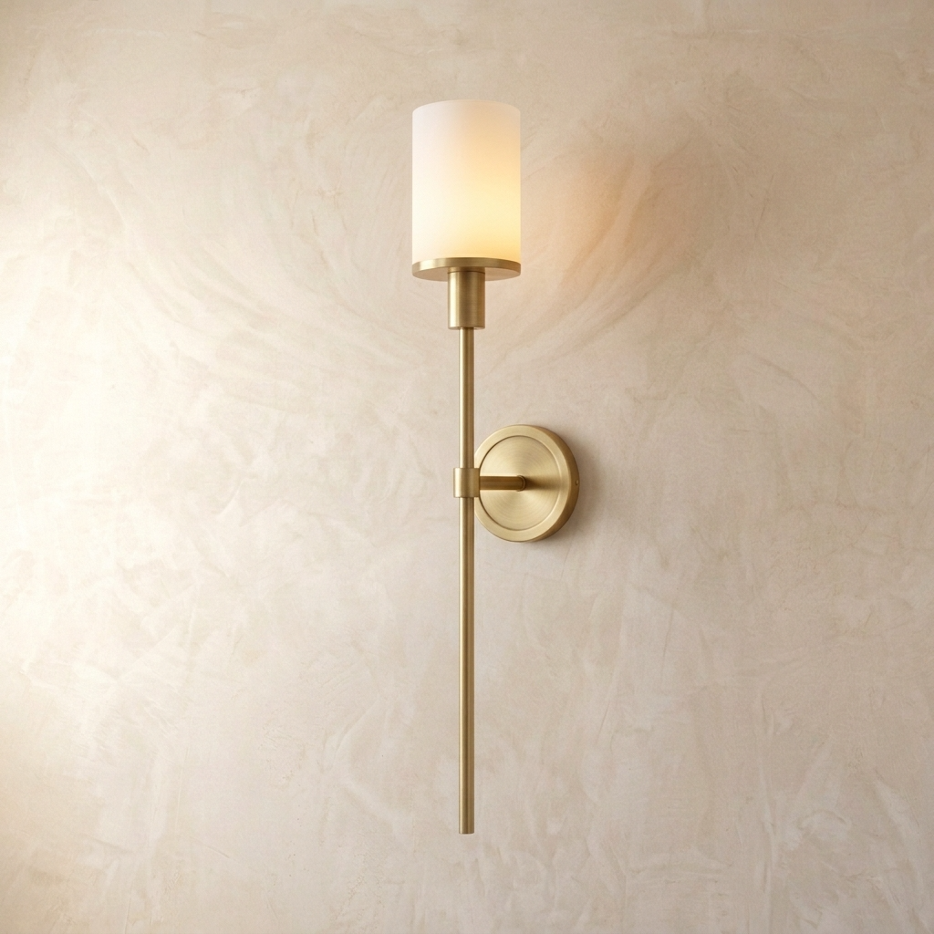 Natural Alabaster Column Wall Light