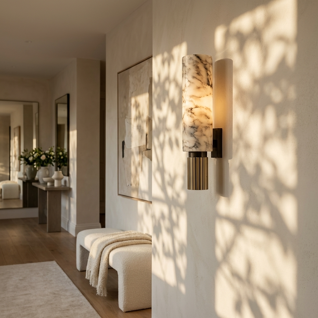 Natural Alabaster Heritage Wall Light