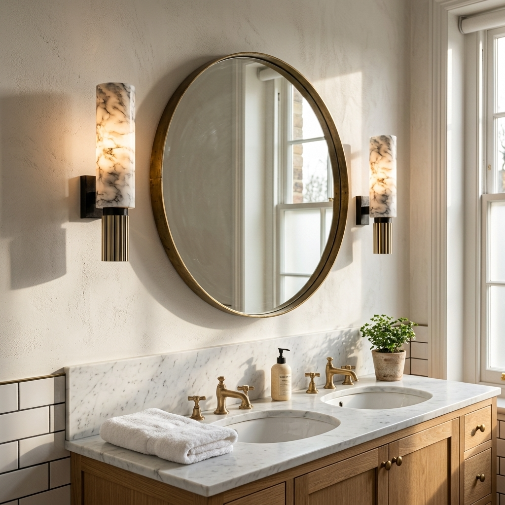 Natural Alabaster Heritage Wall Light