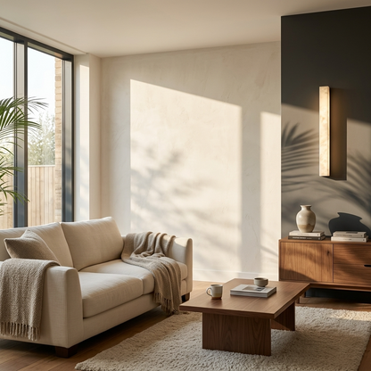 Natural Alabaster Linear Bar Wall Light