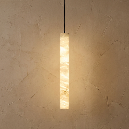 Natural Alabaster Linear Pendant Light