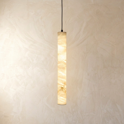 Natural Alabaster Linear Pendant Light