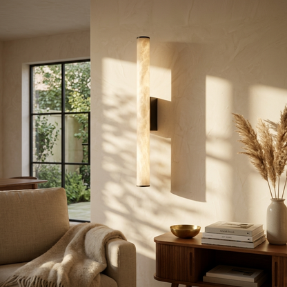 Natural Alabaster Linear Wall Light