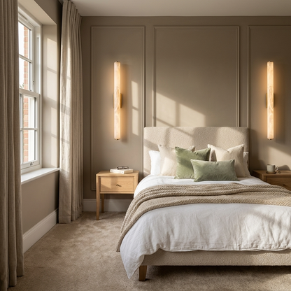 Natural Alabaster Linear Wall Light
