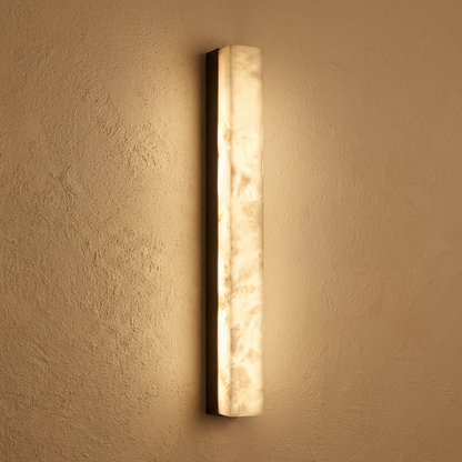 Natural Alabaster Linear Bar Wall Light
