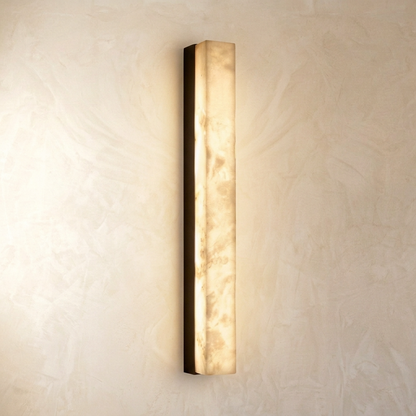 Natural Alabaster Linear Bar Wall Light