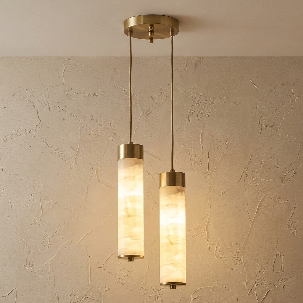 Natural Alabaster Pendant Light