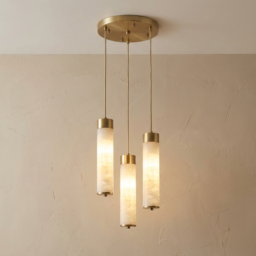 Natural Alabaster Pendant Light