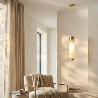 Natural Alabaster Pendant Light