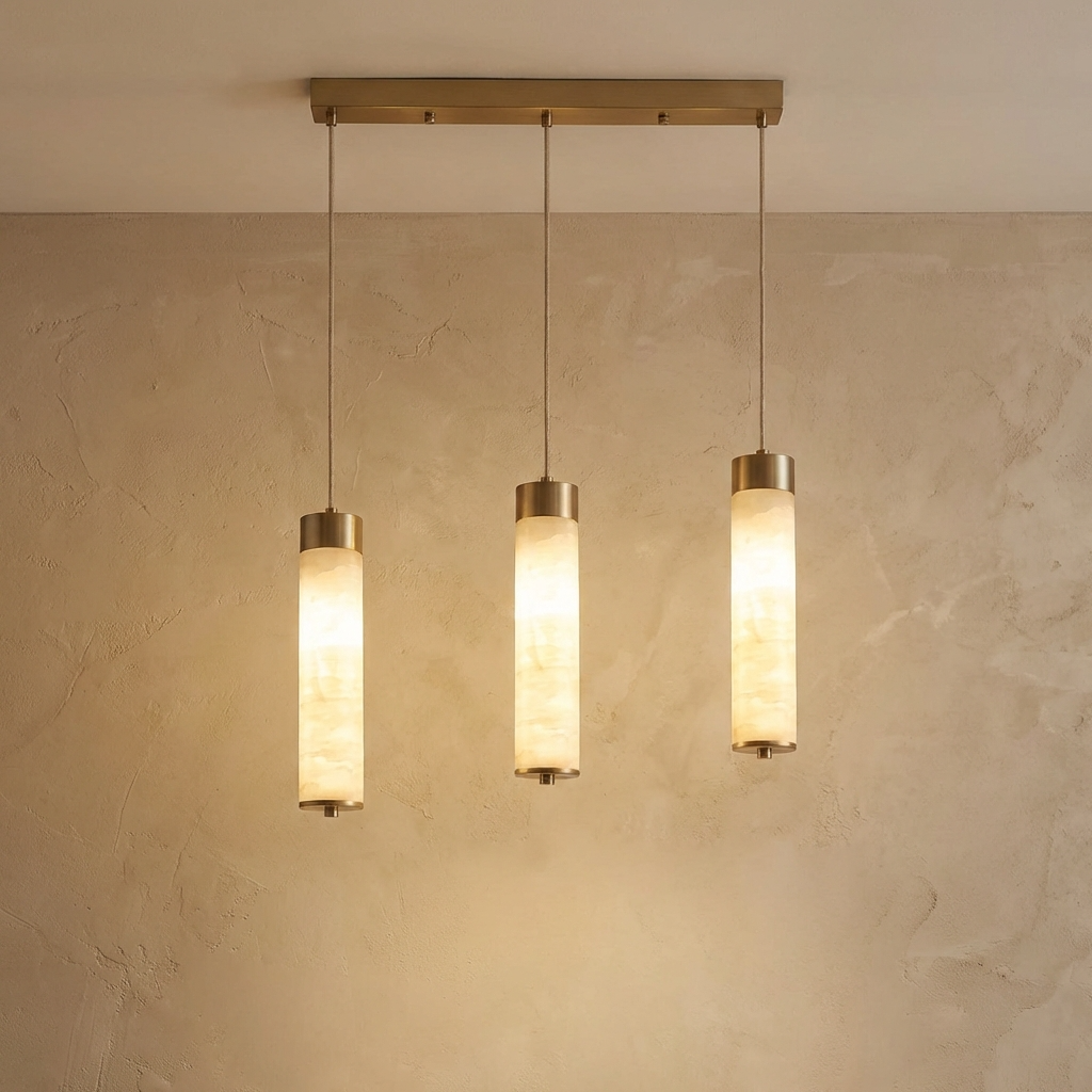 Natural Alabaster Pendant Light