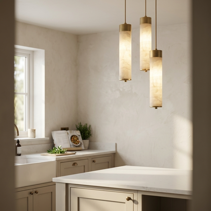 Natural Alabaster Pendant Light