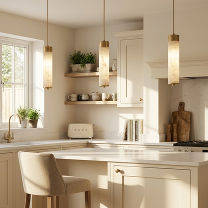 Natural Alabaster Pendant Light